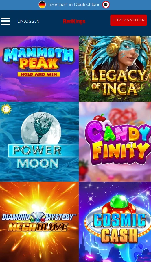 redkings mobile games page